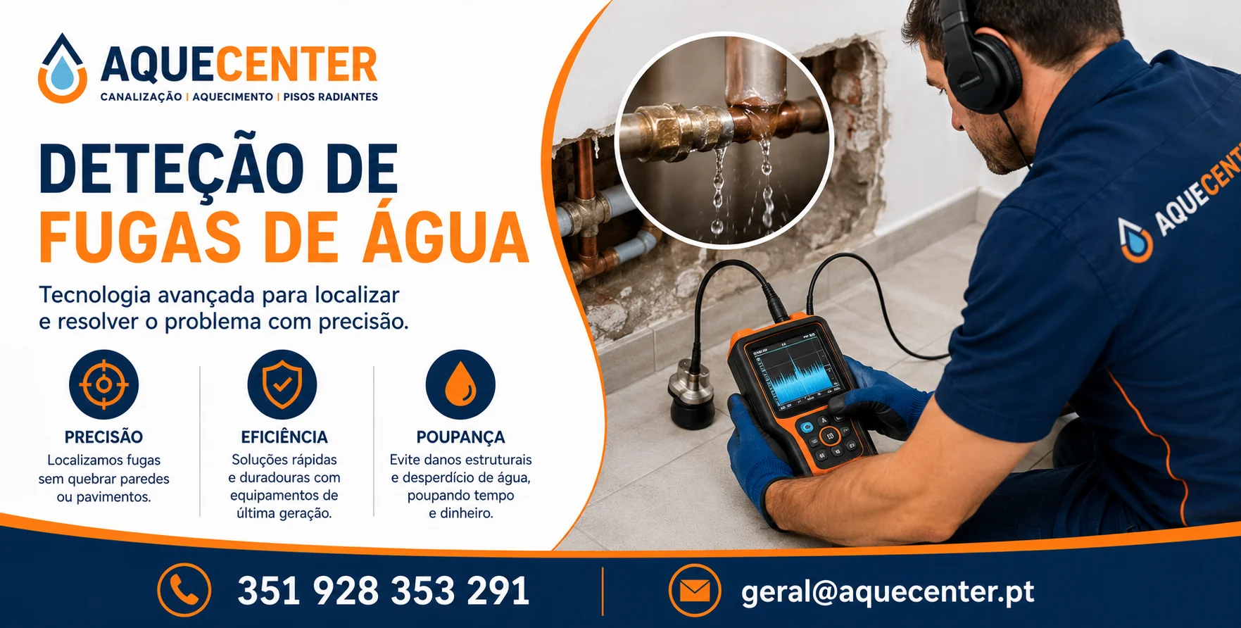 Deteção de Fugas de Água - Aquecenter